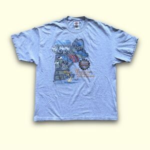 Vintage Harley Davidson 1997 Montys Cycle Shop T Shirt XL Mens RK Stratman